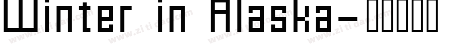Winter in Alaska字体转换